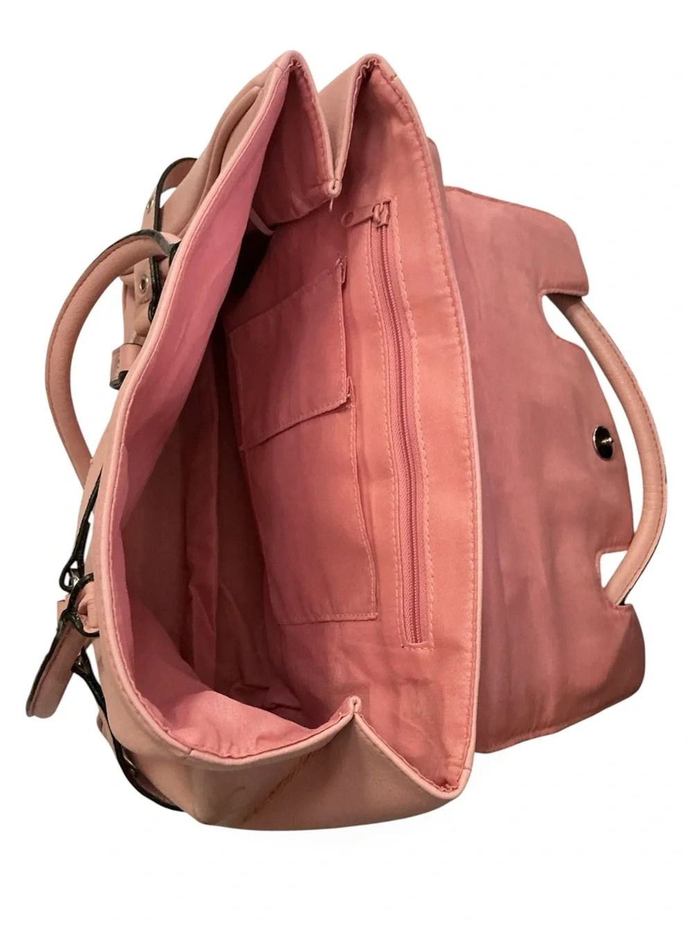 Women’s Leather Tote Bag in Dusty Rose - Unbranded